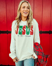 Load image into Gallery viewer, Jesus is the Reason Long Sleeve T shirt