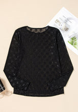 Load image into Gallery viewer, Bow Round Neck Long Sleeve Top