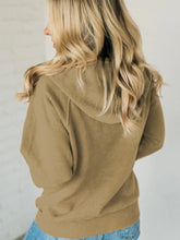 Load image into Gallery viewer, Half Zip Kangaroo Pocket Long Sleeve Hoodie