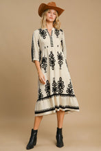 Load image into Gallery viewer, Umgee Printed Notched Midi Dress