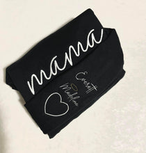 Load image into Gallery viewer, Custom Embroidered Mama/Grandma Sweatshirt in Four Color Options