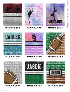 Custom Sports Blankets (including band etc)