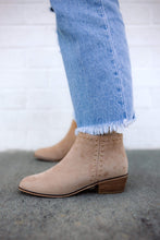 Load image into Gallery viewer, Cassie Bootie in Camel Suede