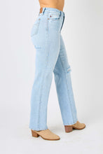 Load image into Gallery viewer, Judy Blue Full Size High Waist Distressed Straight Jeans