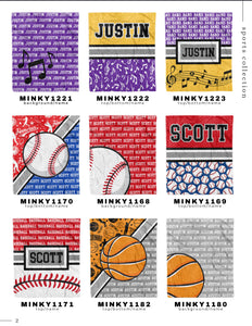 Custom Sports Blankets (including band etc)