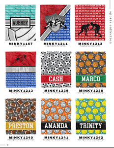 Custom Sports Blankets (including band etc)