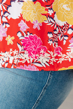 Load image into Gallery viewer, Among The Flowers Floral Top