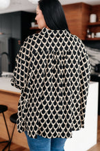 Load image into Gallery viewer, Art Deco Button Up Blouse