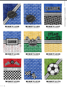 Custom Sports Blankets (including band etc)