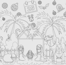 Load image into Gallery viewer, Christmas Coloring Table Cloth