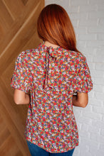 Load image into Gallery viewer, Bohemian Moment Floral Mock Neck Blouse