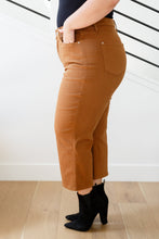 Load image into Gallery viewer, Briar High Rise Control Top Wide Leg Crop Jeans in Camel