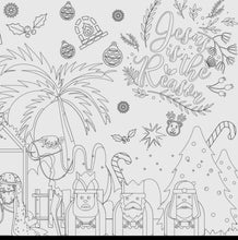 Load image into Gallery viewer, Christmas Coloring Table Cloth