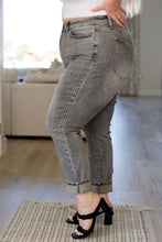 Load image into Gallery viewer, Charlotte High Rise Stone Wash Slim Jeans in Gray