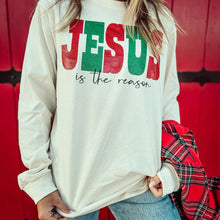 Load image into Gallery viewer, Jesus is the Reason Long Sleeve T shirt