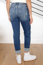 Load image into Gallery viewer, Danny Mid Rise Cuffed Destroyed Boyfriend Jeans