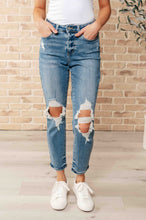 Load image into Gallery viewer, Frankie High Waist Distressed Boyfriend Jeans