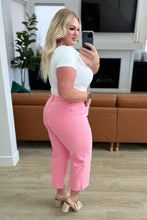 Load image into Gallery viewer, Lisa High Rise Control Top Wide Leg Crop Jeans in Pink