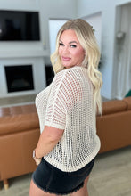 Load image into Gallery viewer, Coastal Dreams Fishnet Top in Cream