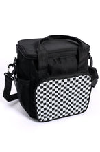 Load image into Gallery viewer, Insulated Checked Tote in Black