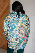 Load image into Gallery viewer, In the Willows Button Up Blouse in Teal Paisley