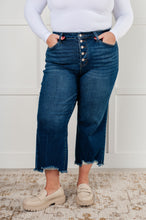 Load image into Gallery viewer, Janice High Rise Button Fly Wide Leg Crop Jeans