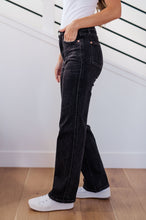 Load image into Gallery viewer, Joan High Rise Control Top Straight Jeans in Washed Black