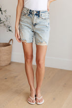 Load image into Gallery viewer, Cindy High Rise Mineral Wash Distressed Boyfriend Shorts