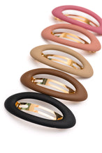 Load image into Gallery viewer, Jumbo Oval Hair Clips Set of 5