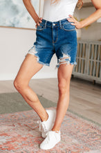 Load image into Gallery viewer, Kelsey Mid Rise Distressed Cutoff Shorts