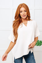 Load image into Gallery viewer, Let&#39;s Get Down to Business V-Neck Blouse in Cream