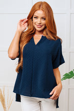 Load image into Gallery viewer, Let&#39;s Get Down to Business V-Neck Blouse in Navy