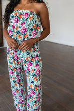 Load image into Gallery viewer, Life of the Party Floral Jumpsuit in Green