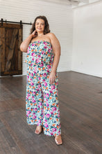 Load image into Gallery viewer, Life of the Party Floral Jumpsuit in Green