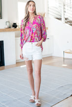 Load image into Gallery viewer, Lizzy Top in Magenta Floral Paisley