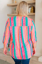 Load image into Gallery viewer, Lizzy Top in Ombre Mint Stripe