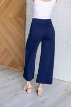 Load image into Gallery viewer, Magic Wide Leg Crop Pants in Navy