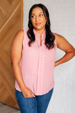 Load image into Gallery viewer, Matter of Fact Pleat Front Sleeveless Blouse in Pink