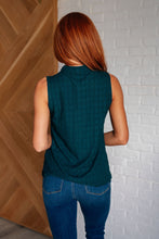 Load image into Gallery viewer, Matter of Fact Pleat Front Sleeveless Blouse in Sea Green