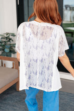 Load image into Gallery viewer, Mention Me Floral Accent Top in Ivory