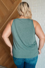 Load image into Gallery viewer, Not So Anxious V-Neck Tank in Mist