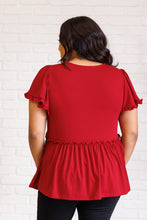 Load image into Gallery viewer, One Day Soon V-Neck Ruffle Detail Top