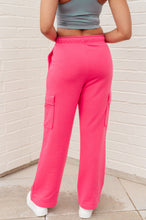 Load image into Gallery viewer, Run, Don&#39;t Walk Cargo Sweatpants in Flamingo Pink