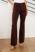 Load image into Gallery viewer, Sienna High Rise Control Top Flare Jeans in Espresso