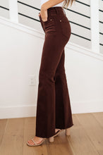 Load image into Gallery viewer, Sienna High Rise Control Top Flare Jeans in Espresso