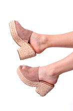 Load image into Gallery viewer, Solstice Espadrille Wedge in Blush