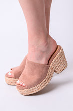 Load image into Gallery viewer, Solstice Espadrille Wedge in Blush