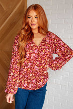 Load image into Gallery viewer, Sunday Brunch Blouse in Rust Floral