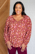 Load image into Gallery viewer, Sunday Brunch Blouse in Rust Floral