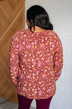 Load image into Gallery viewer, Sunday Brunch Blouse in Rust Floral